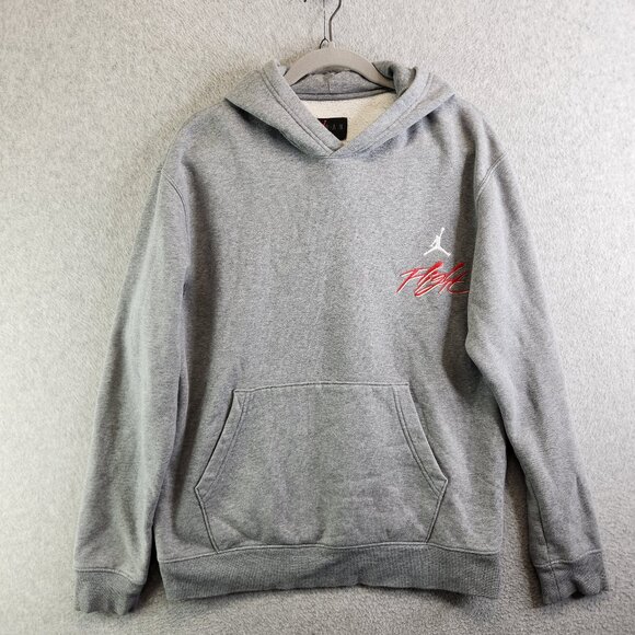 Jordan Other - Jordan Hoodie Mens M Gray Flight Air Essentials Fleece Pullover Jumpman